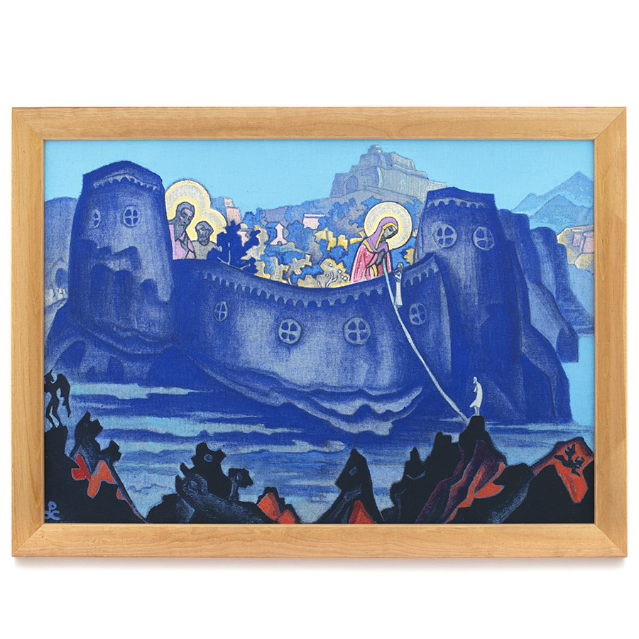 Мадонна Лаборис (Труды Мадонны). 1933 Н.К. Рерих. Репродукция в раме