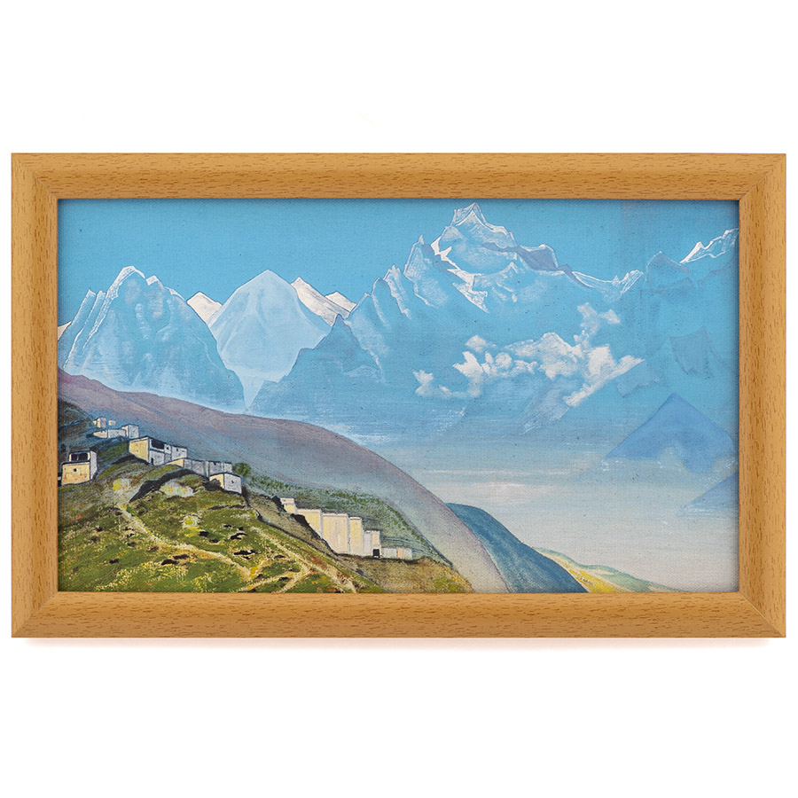 На Кайлас. Лахул. 1932. Н.К. Рерих. Репродукция в раме