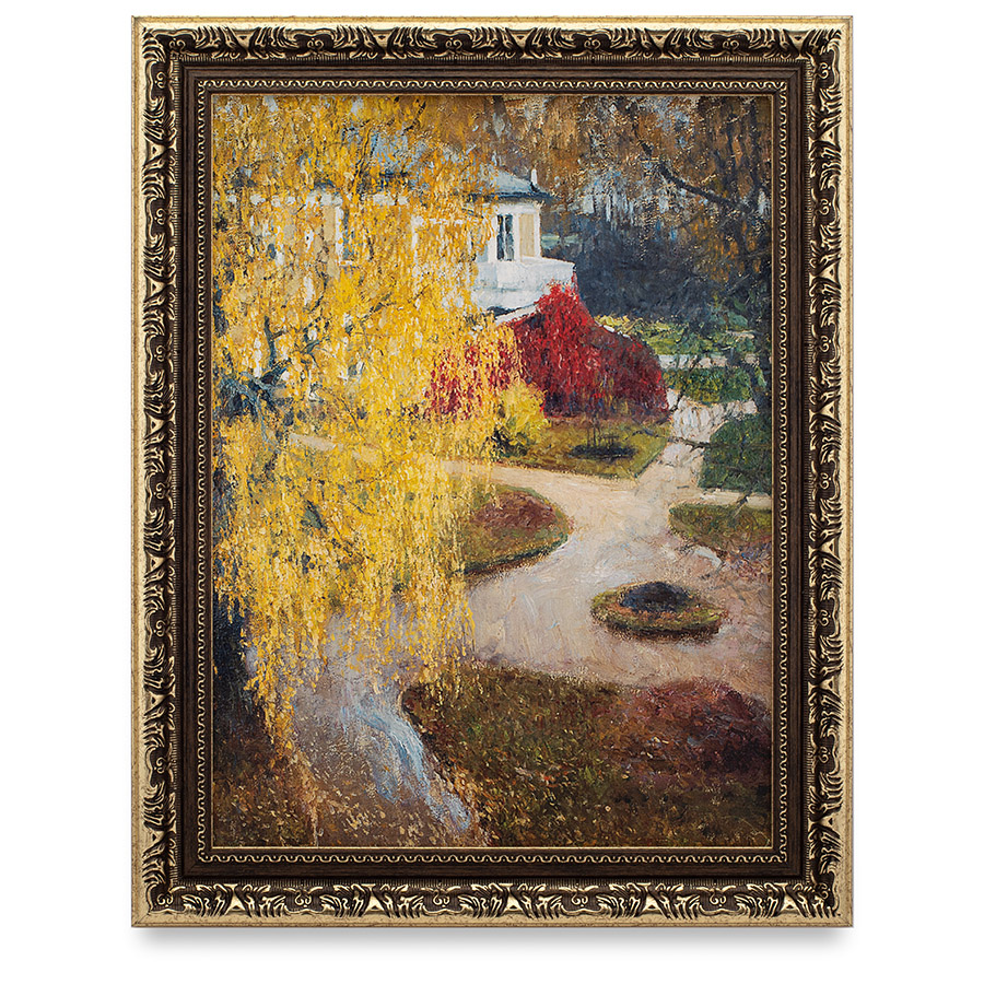 Золотые листья. 1901. И.Е. Грабарь. Репродукция в раме