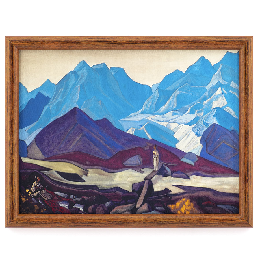 Оттуда. 1935-1936. Н.К. Рерих. Репродукция в раме