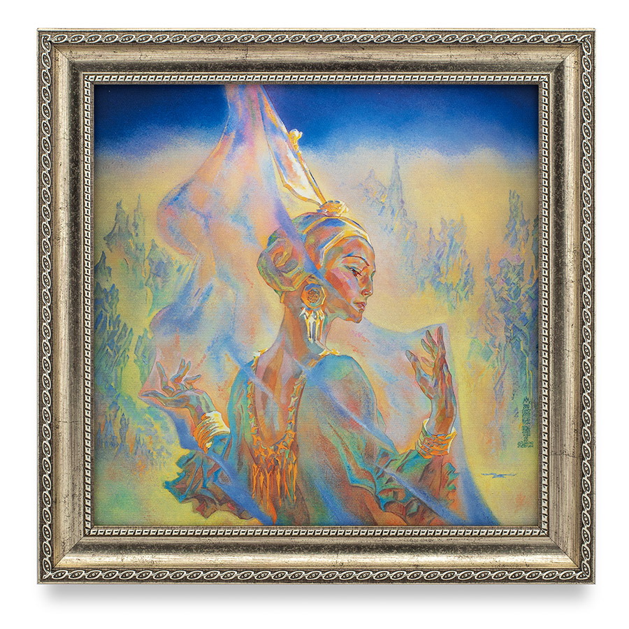 Царица Алтая. 2010-2011. Л.Р. Цесюлевич. Репродукция в раме