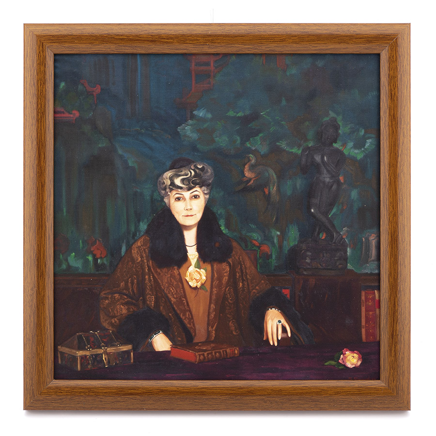 Портрет Е.И. Рерих. 1937. С.Н. Рерих. Репродукция в раме